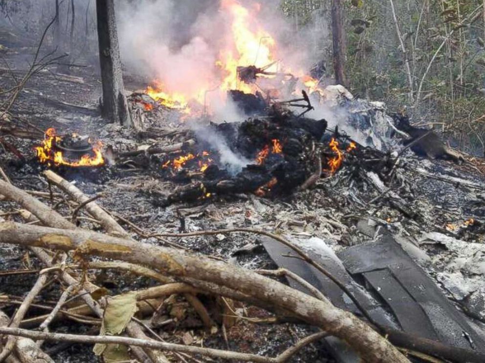 一架飞机在哥斯达黎加坠毁机